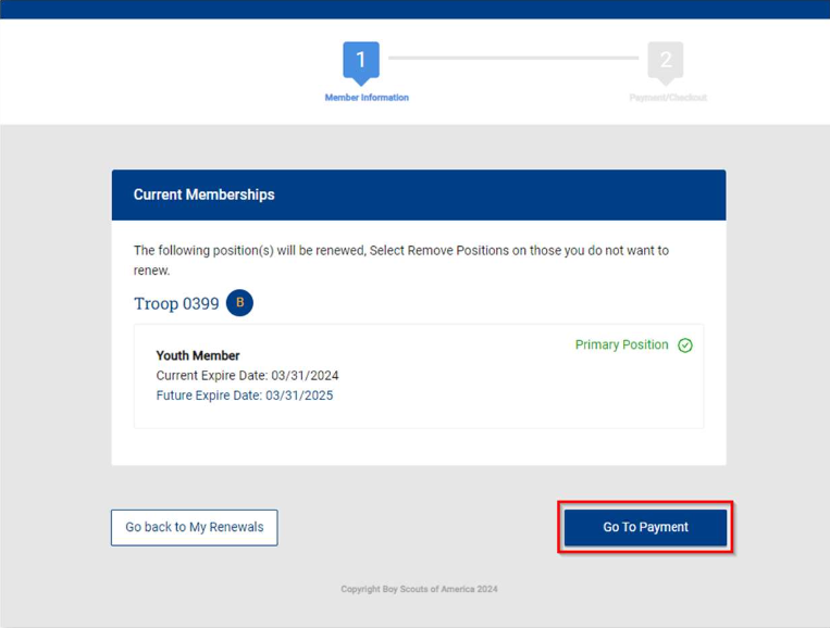 Individual Registration Renewal - Silicon Valley Monterey Bay Council
