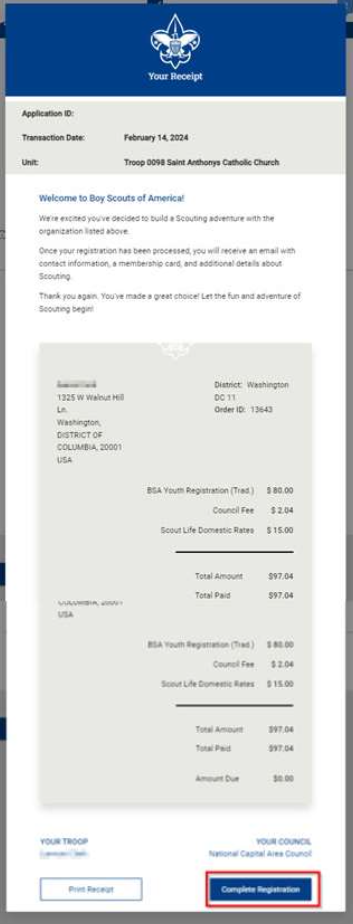 Individual Registration Renewal - Silicon Valley Monterey Bay Council