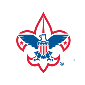 The image shows the Boy Scouts of America logo featuring an eagle and shield.